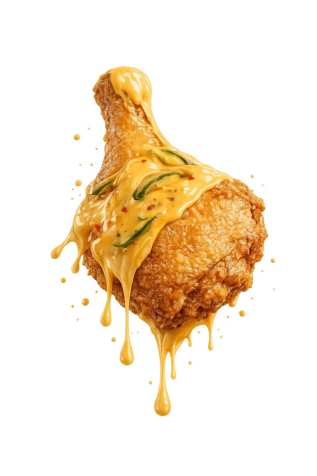 Ayam Lava — crispy fried chicken glazed with lava sauce