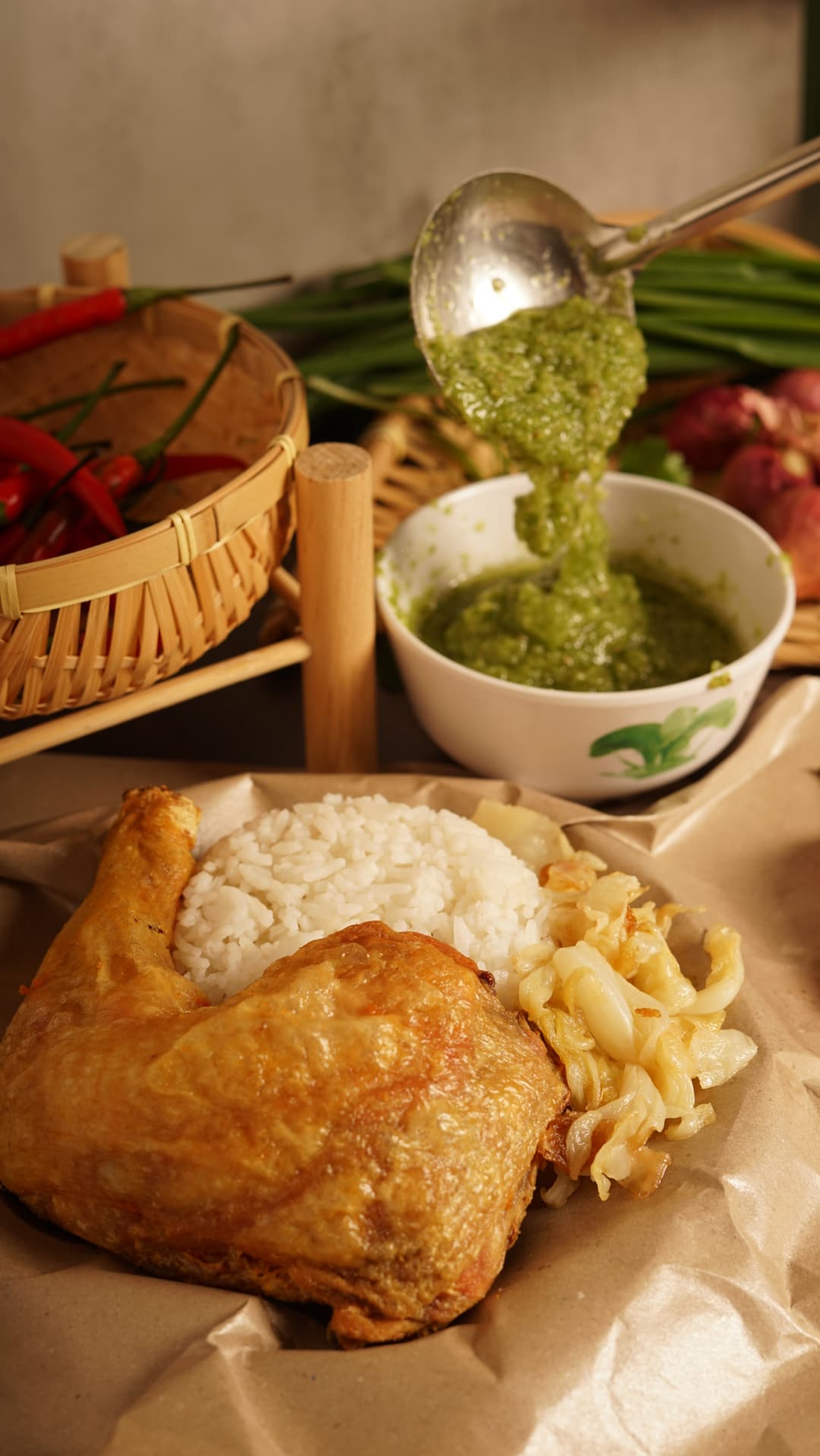 Ayam Sambal Hijau 青椒叁巴辣辣鸡